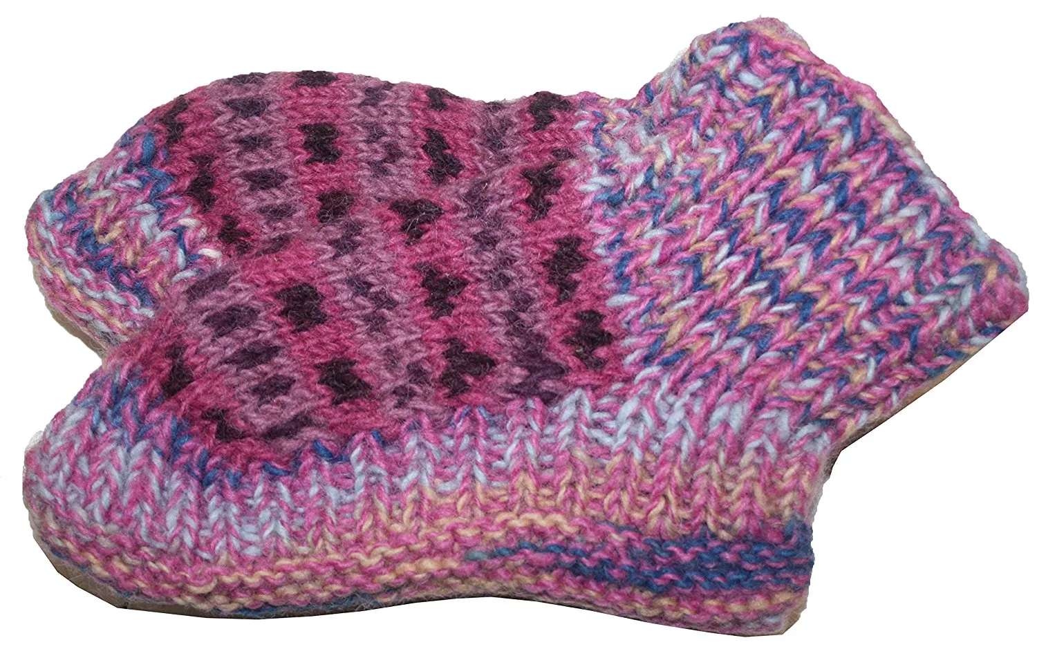 Knit Fleece Lined Winter Socks Booties