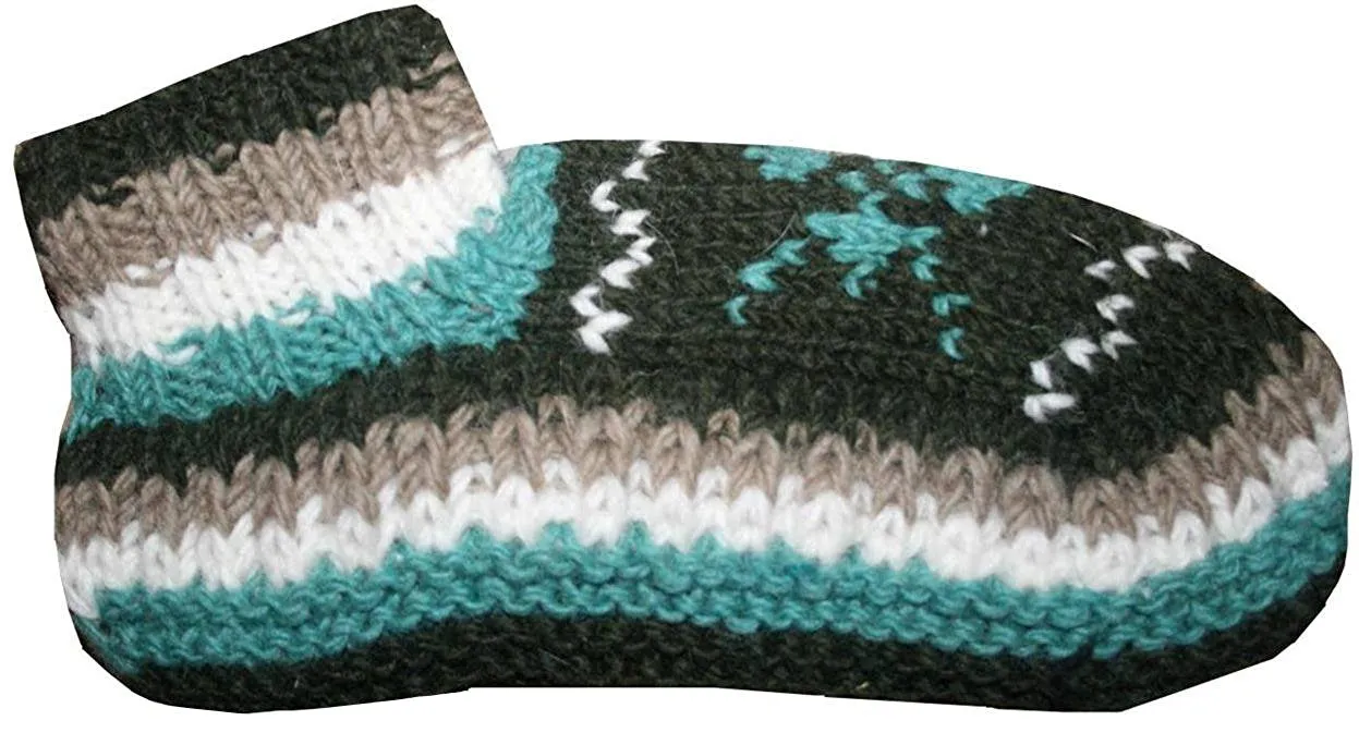 Knit Fleece Lined Winter Socks Booties