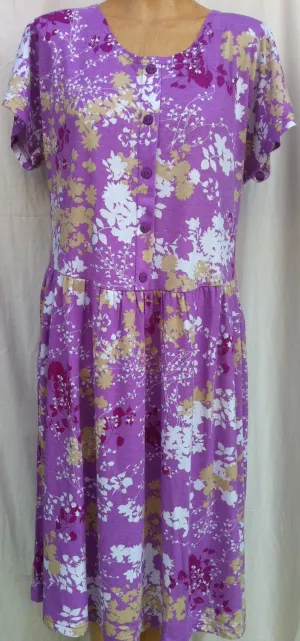 (L5) GEORGIA - ORCHID - Split Back Day Dress