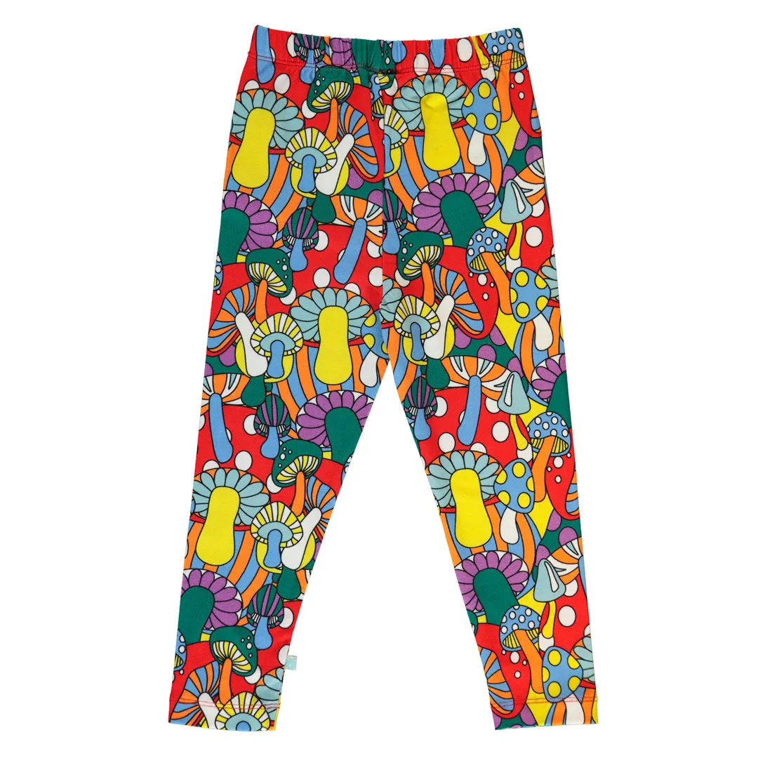 Leggings for children with mushrooms