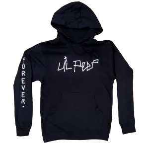 Lil Peep Logo Hoodie - Black (Puff Print)