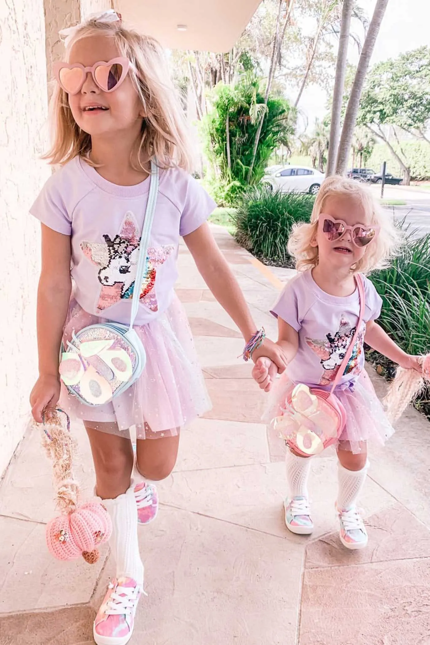 Little Girls Star Unicorn Theme Twofer Dress