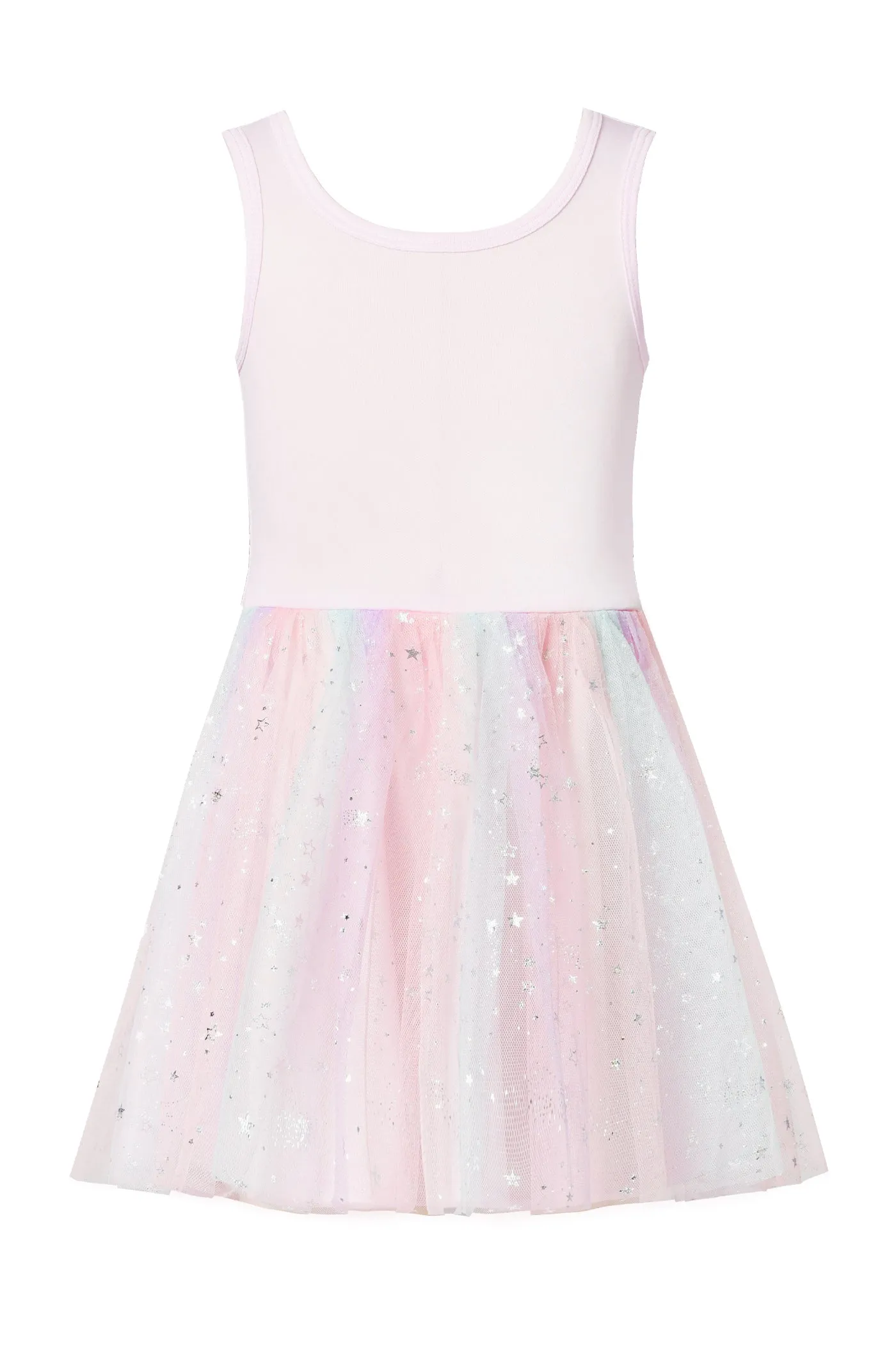 Little Girls Star Unicorn Theme Twofer Dress