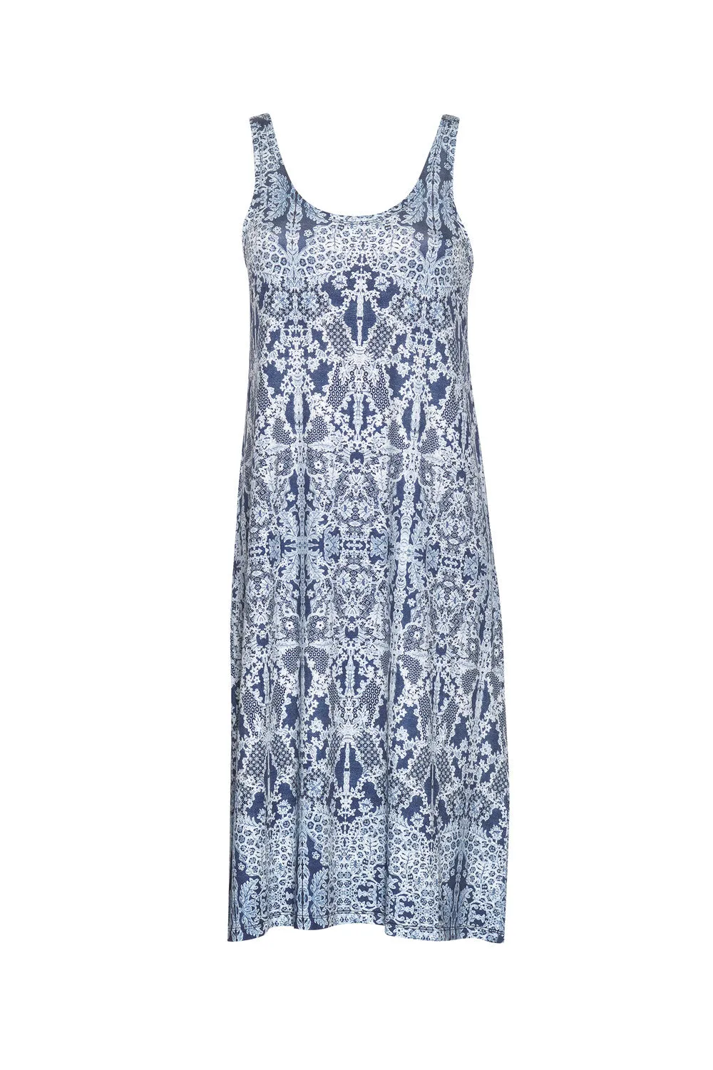 Loobies Story Arezzo Midi Dress - Indigo Multi