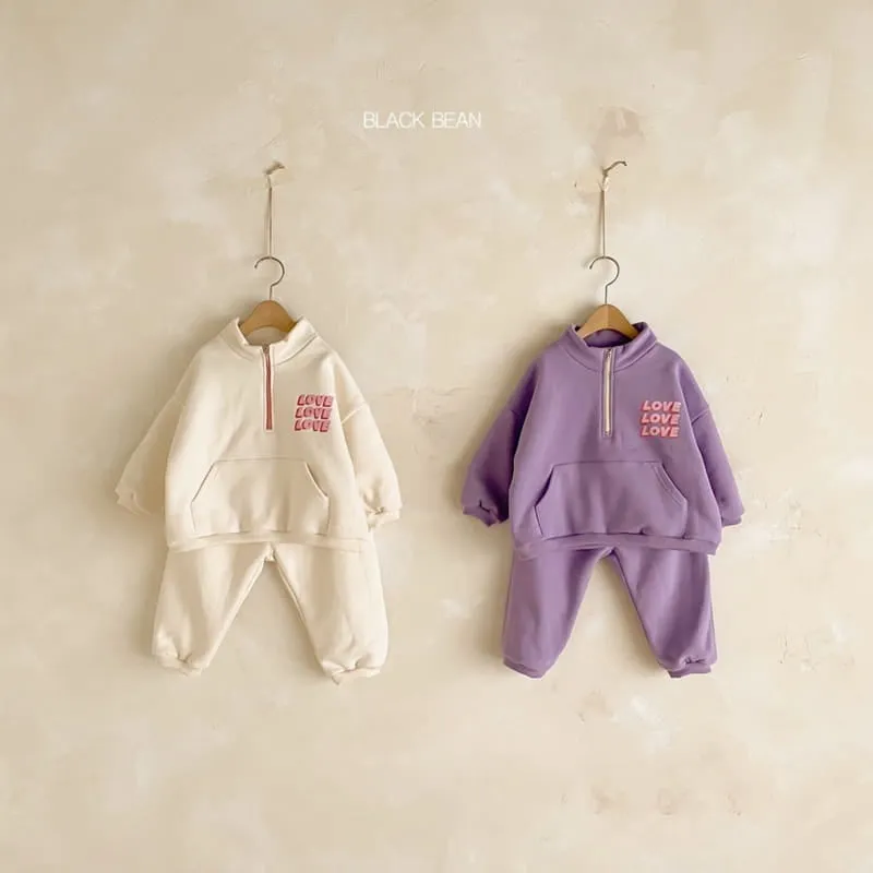 Love Half Zip Pullover Set