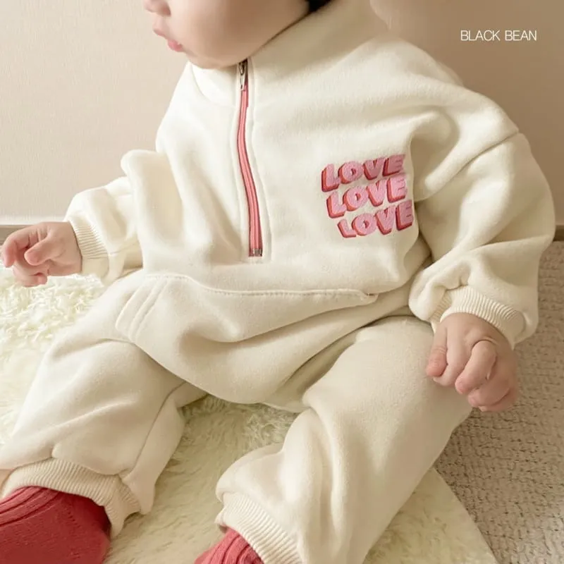Love Half Zip Pullover Set