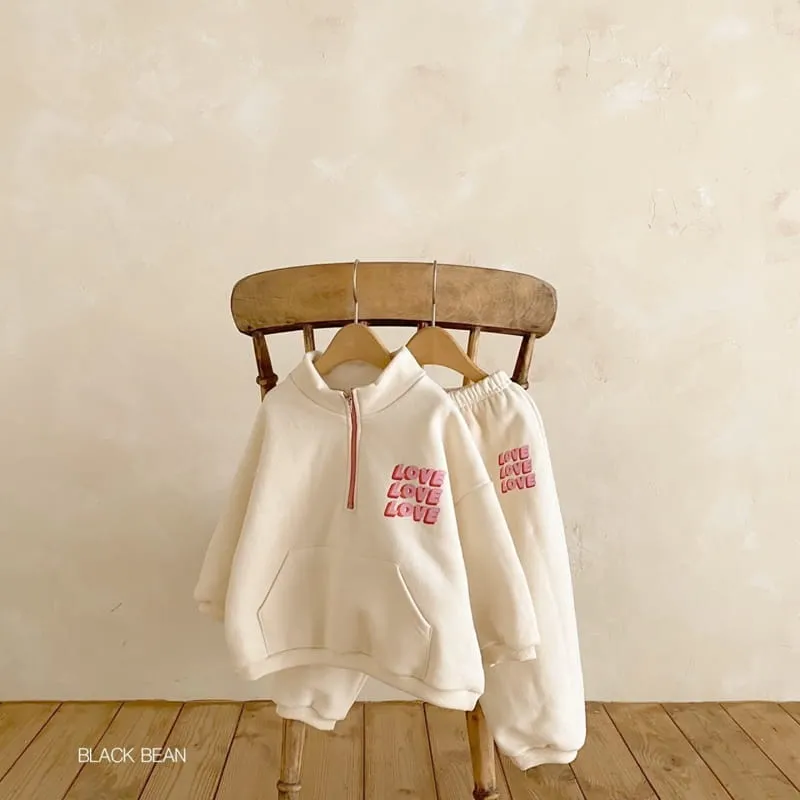 Love Half Zip Pullover Set