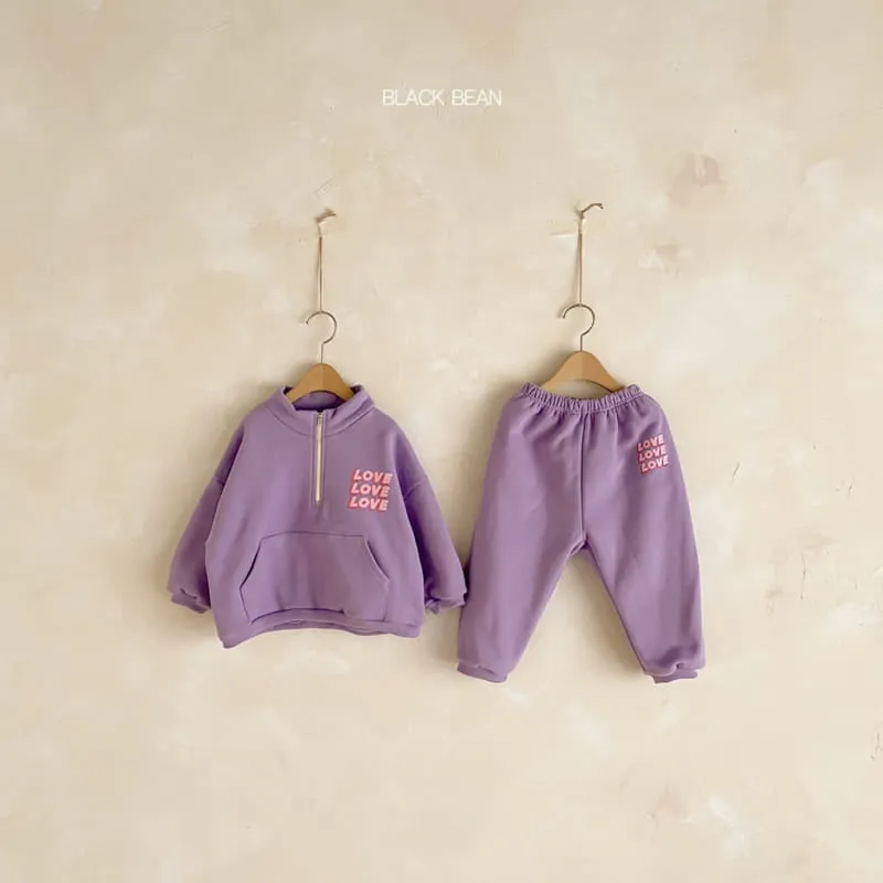 Love Half Zip Pullover Set