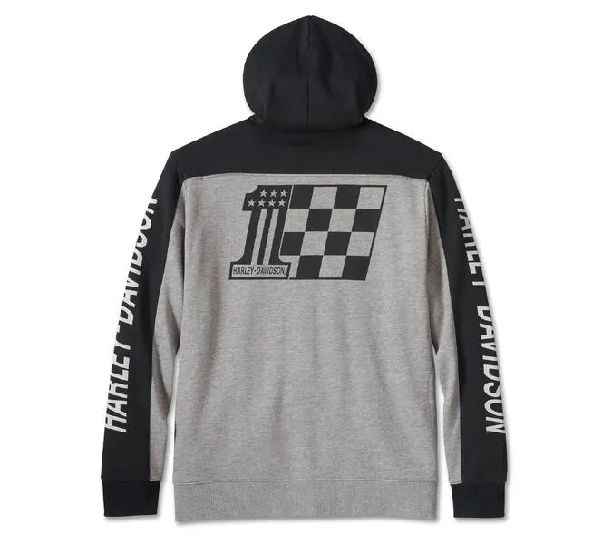 Men's #1 Victory Zip-Up Hoodie - Medium Grey Heather
