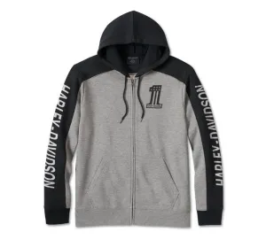Men's #1 Victory Zip-Up Hoodie - Medium Grey Heather