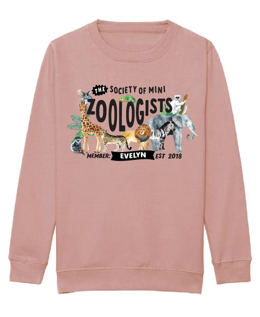 Mini Dreams zoologist kids (personalised) sweater