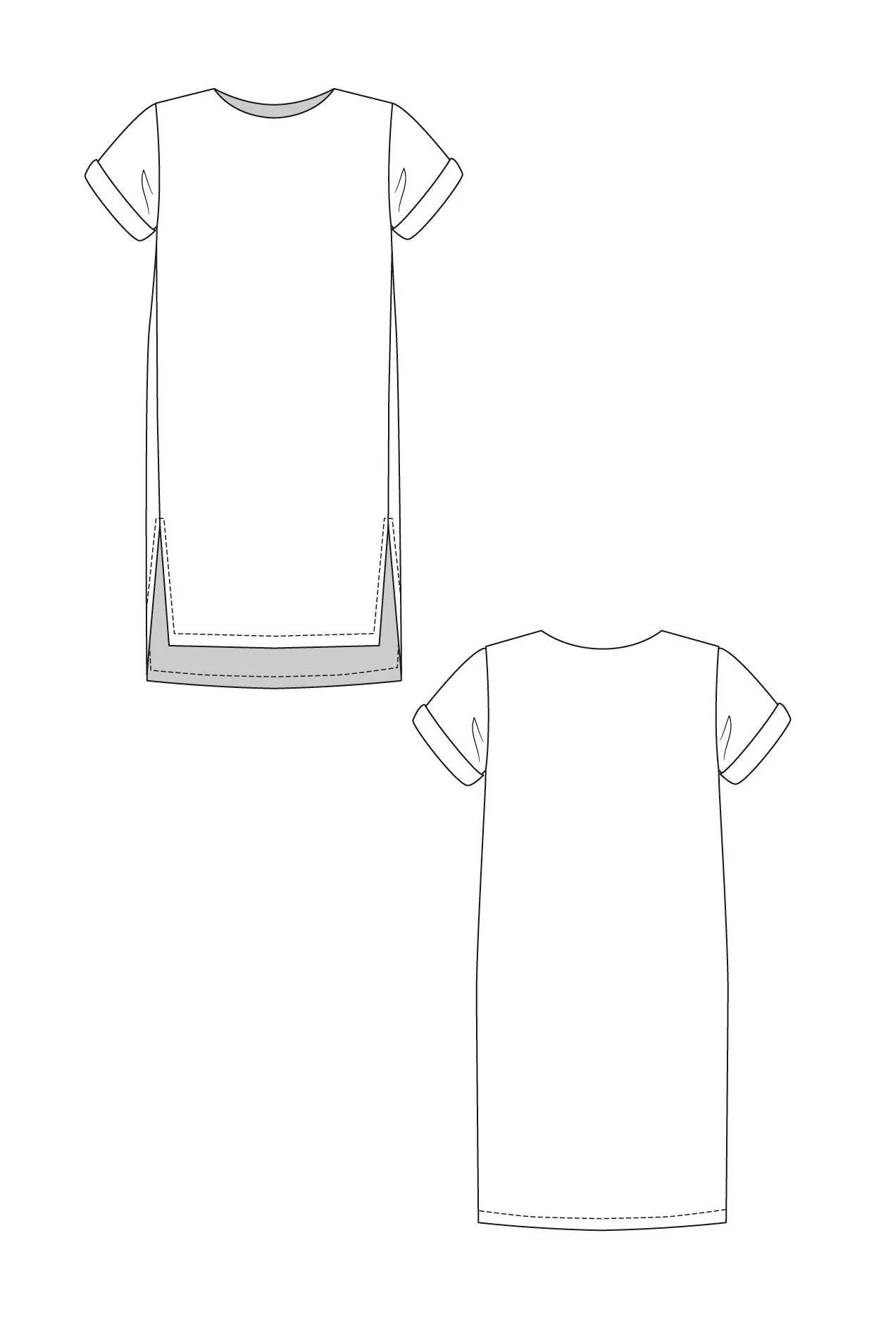 Named Clothing, Inari Tee or Dress, Paper Pattern