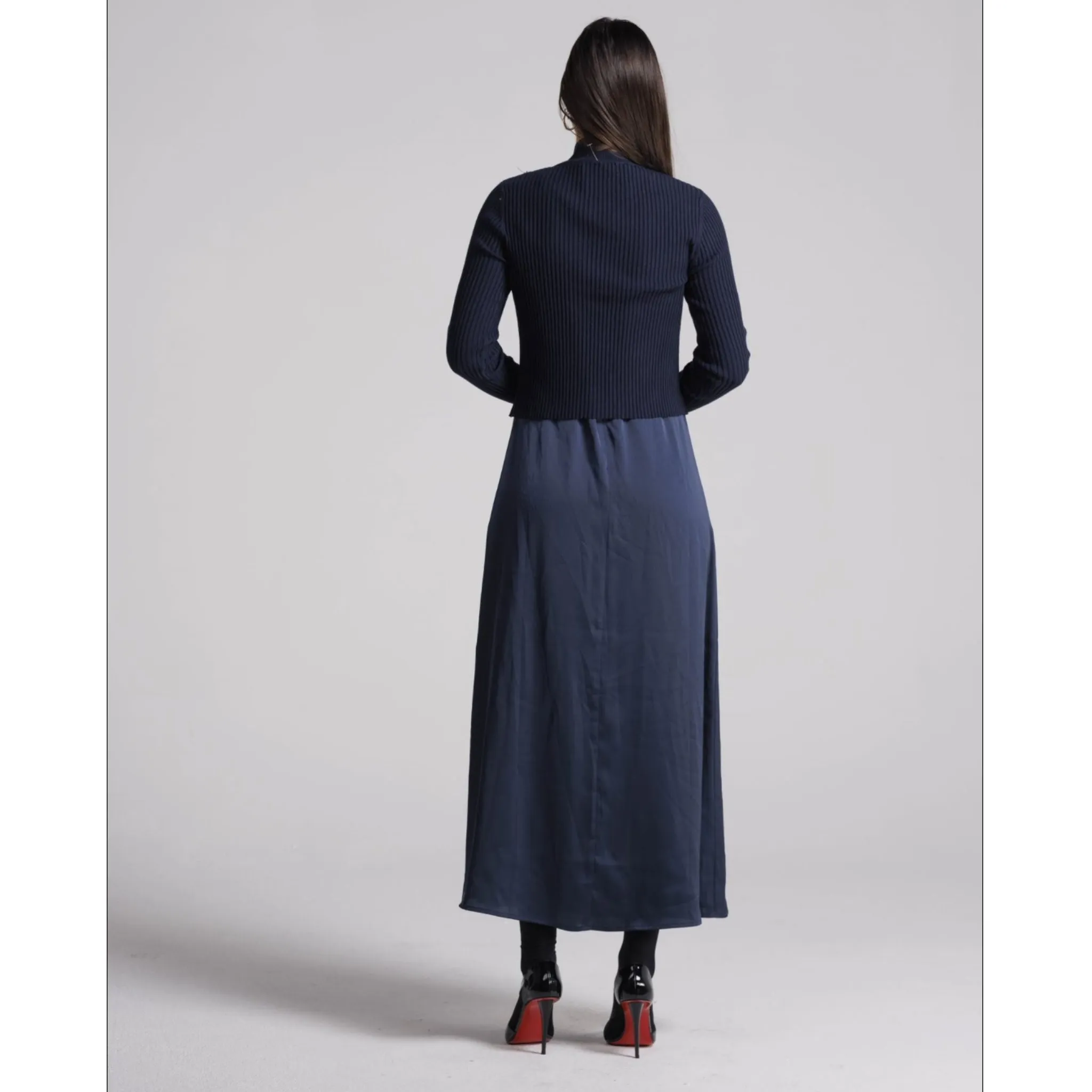 Navy Slip Dress by Ivee