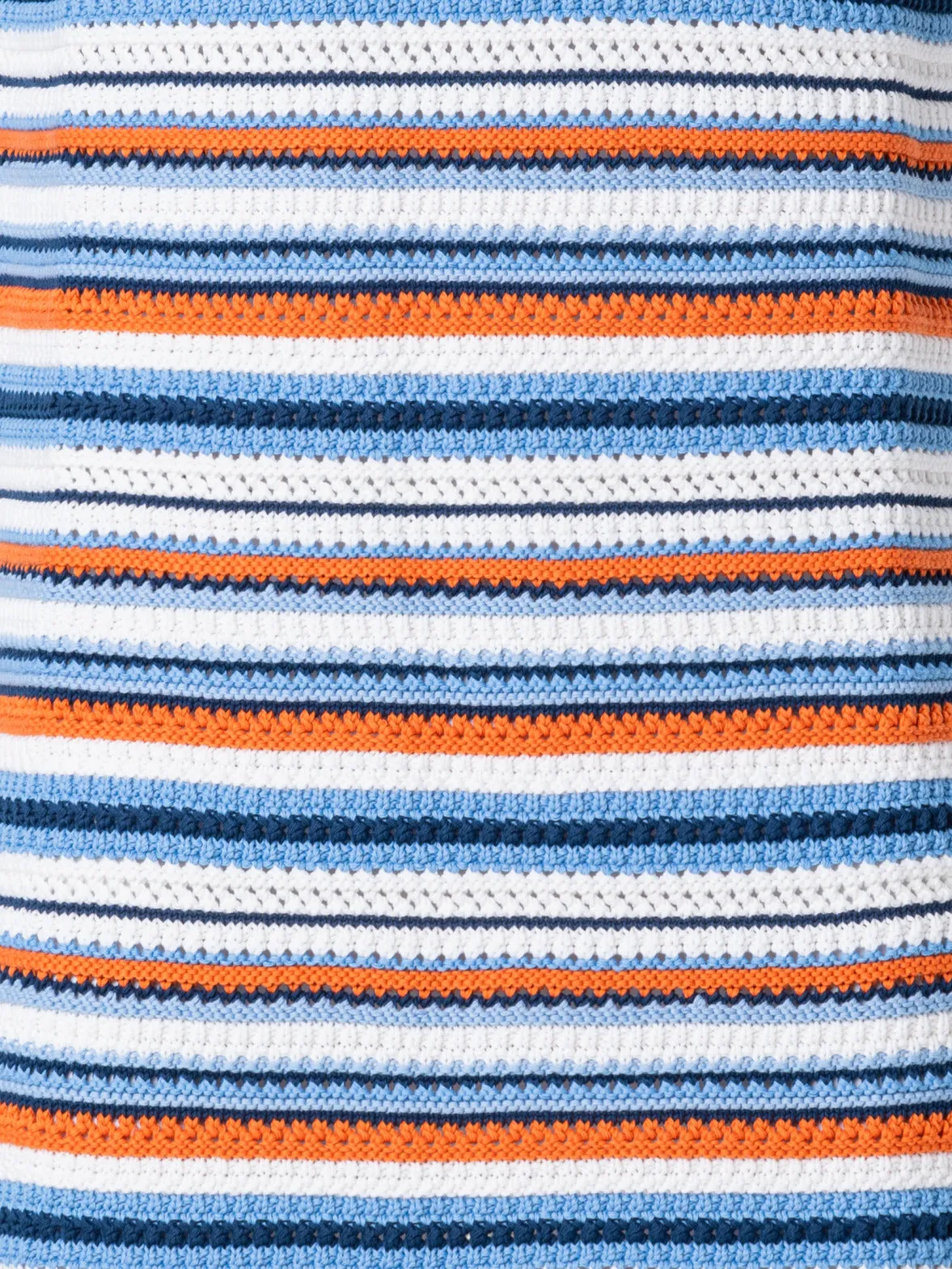 Short Knit Dress in Allover Stripes