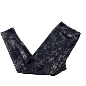 Single Print - Leggings: Black White Wash