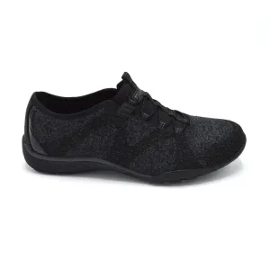 Skechers Opportuknity- Ladies Wide Fit Casual Trainer - 2E Fitting - Black