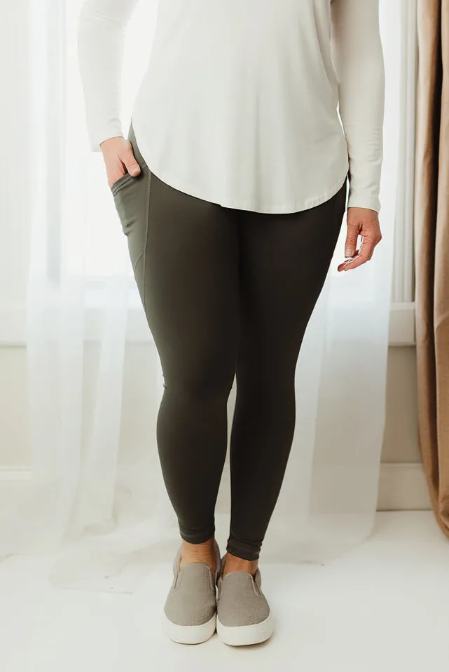 Slanted Panels Leggings