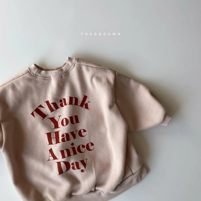 Thank You Oversized Sweatshirt