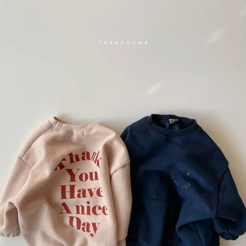 Thank You Oversized Sweatshirt