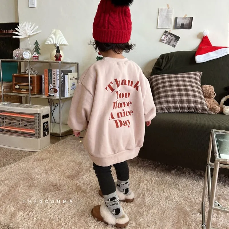 Thank You Oversized Sweatshirt