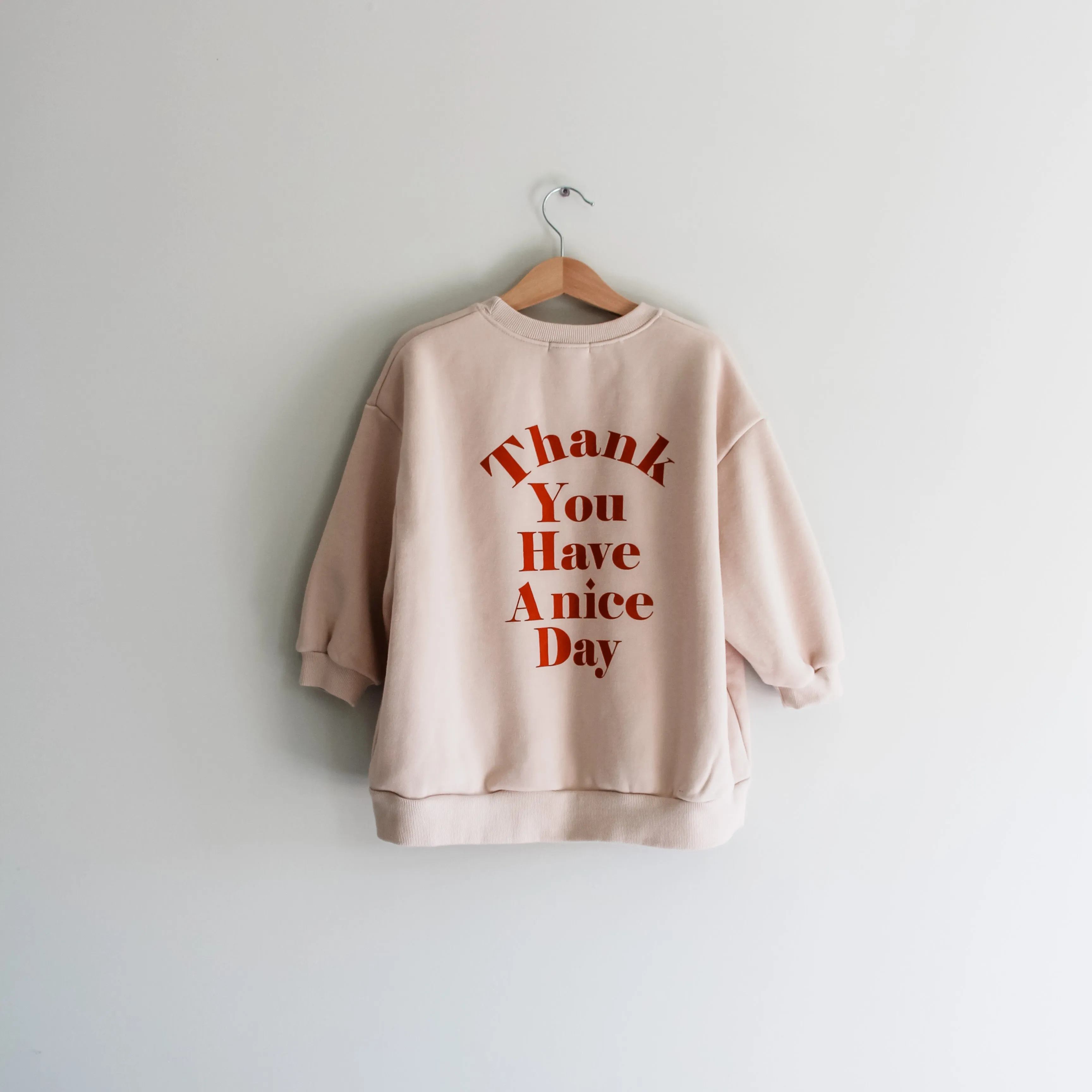 Thank You Oversized Sweatshirt