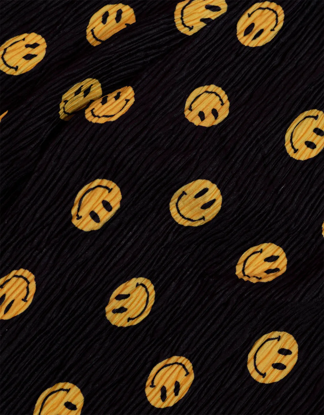 Tiny smiley plisse trousers